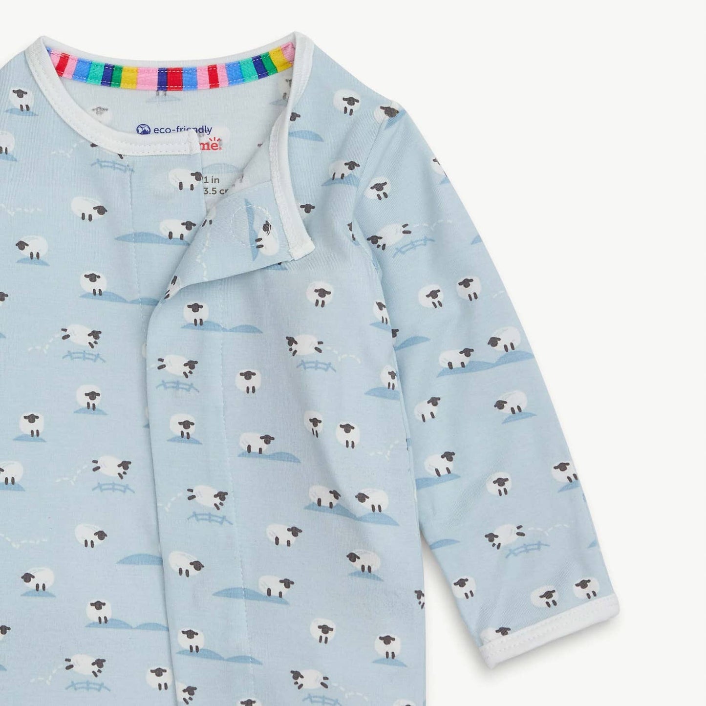 BAA BAA BABY BLUE MODAL MAGNETIC COVERALL: 400 / 0-3M
