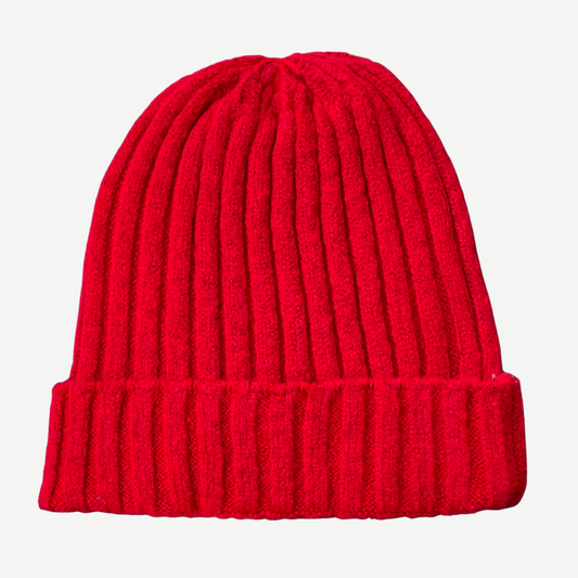 Women's Beanie - Premium  Soft Knit Winter Hat: Christmas Red