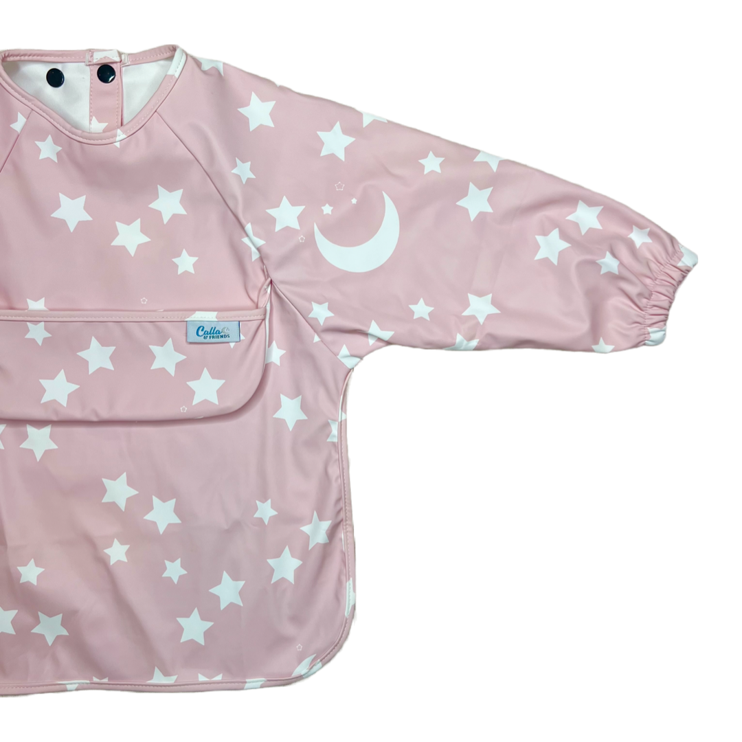 The Grayson Long Sleeve Bib - Starry Night: Powder Blue
