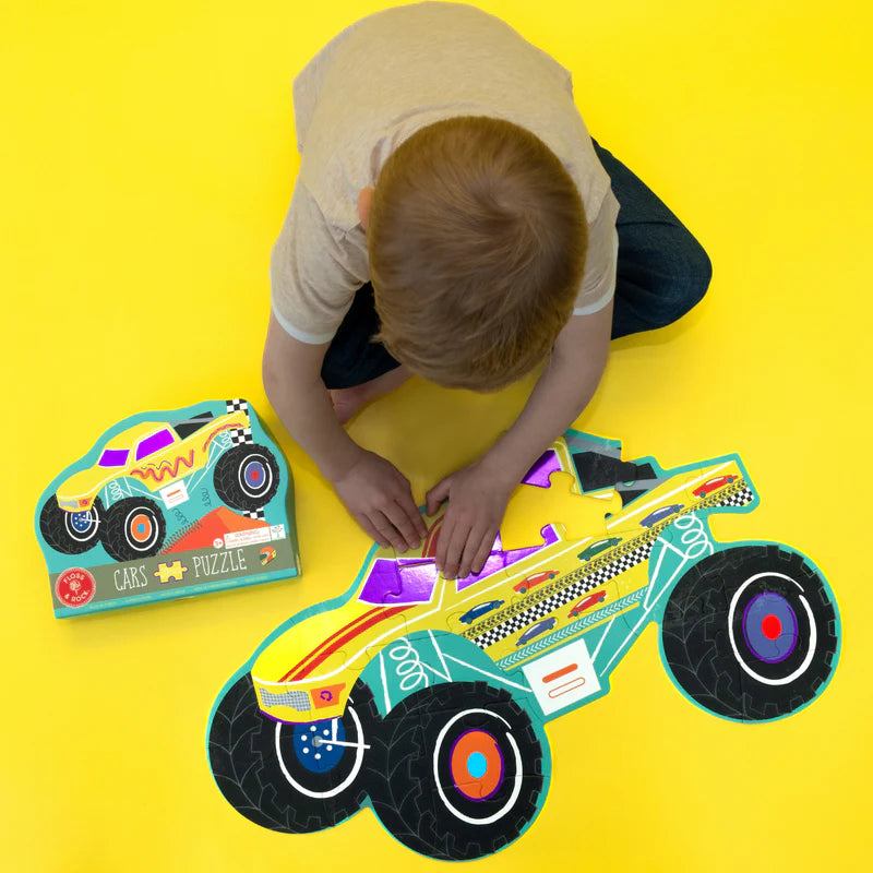 Cars Puzzle 20pc Shaped Jigsaw