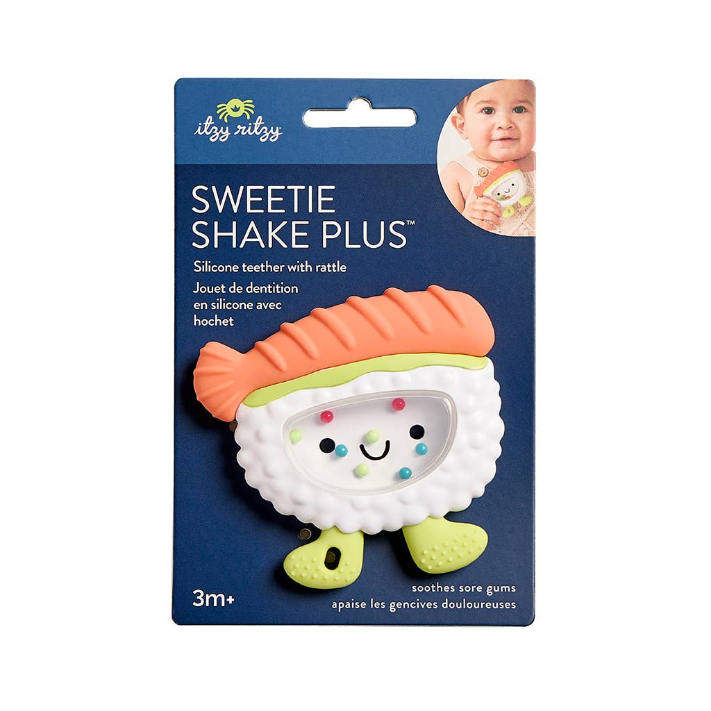 *NEW OPTION* Sweetie Shake Plus™ - Teething + Rattle Toy: Sushi