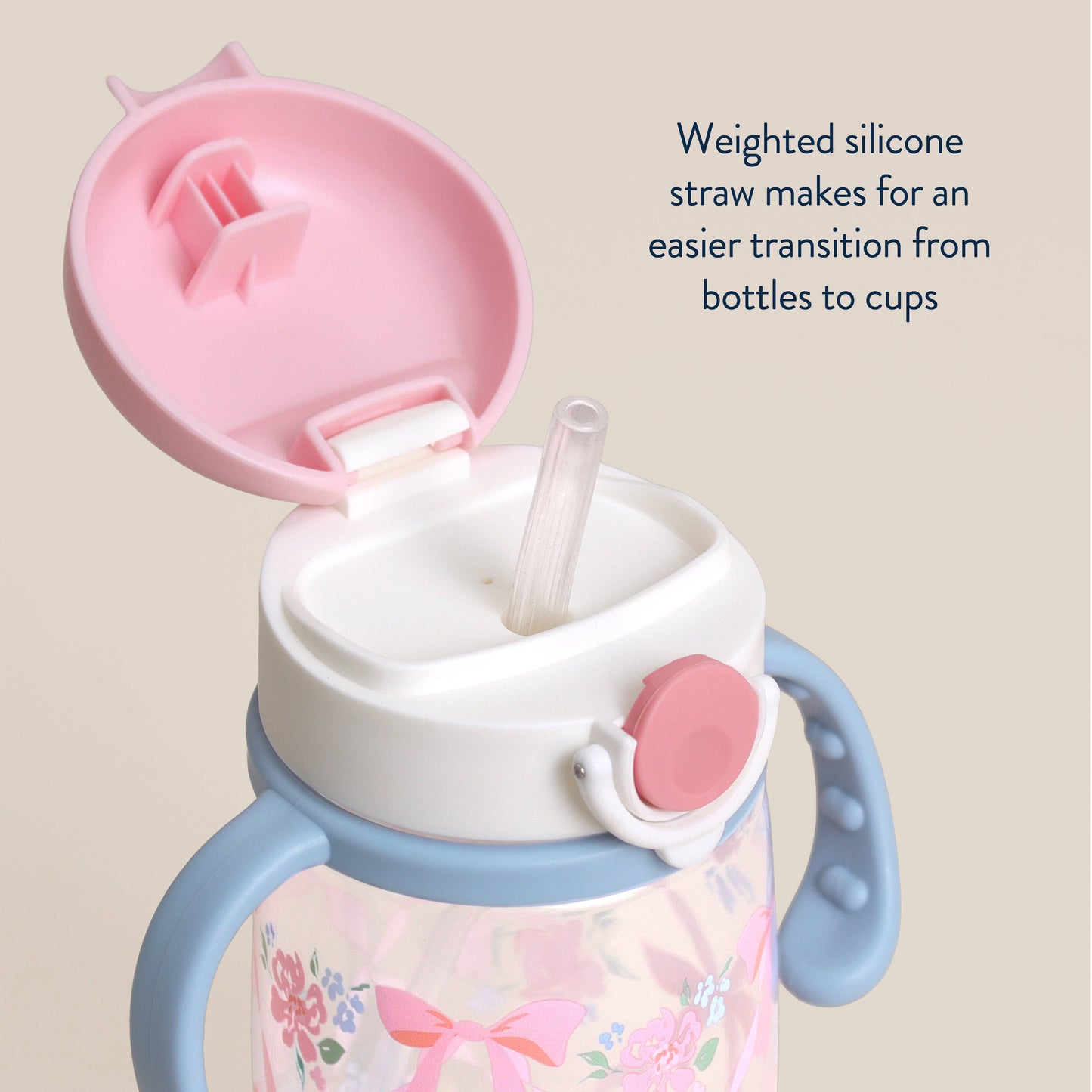 *NEW OPTIONS* Itzy Sips™ - Straw Cup With Snap-Close Lid: Woodland