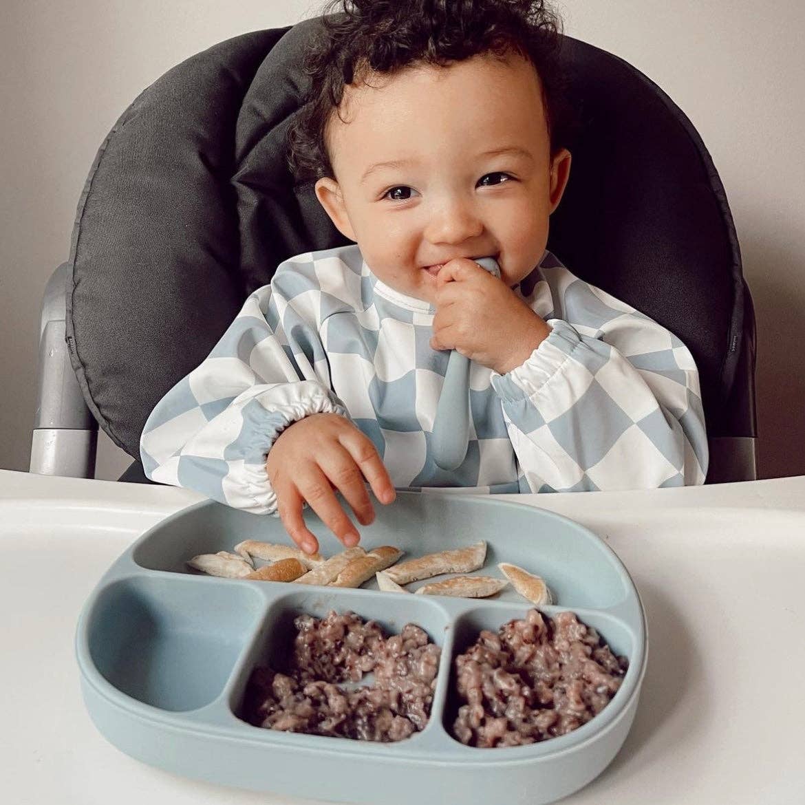 The Grayson Long Sleeve Bib - Checkered: BLACKOUT