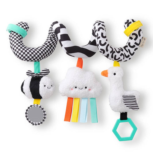 Itzy Ritzy - Bitzy Spiral Car Seat Activity Toy: High Contrast