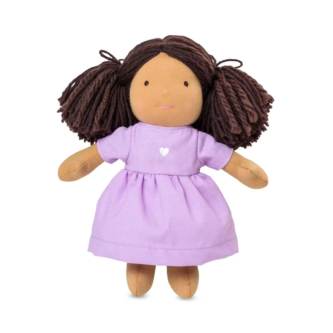 Waldorf-Inspired Doll – Handcrafted, 10" My Friend Mimi dark skin