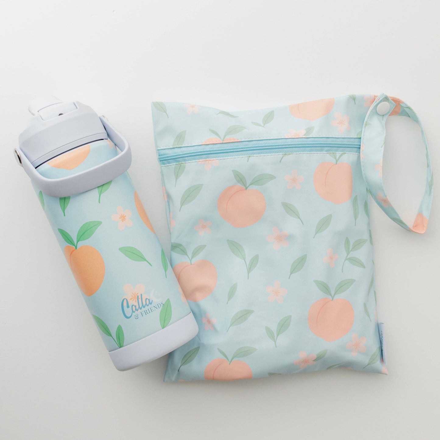The Grayson Long Sleeve Bib - Peach Blossom: 6-36M