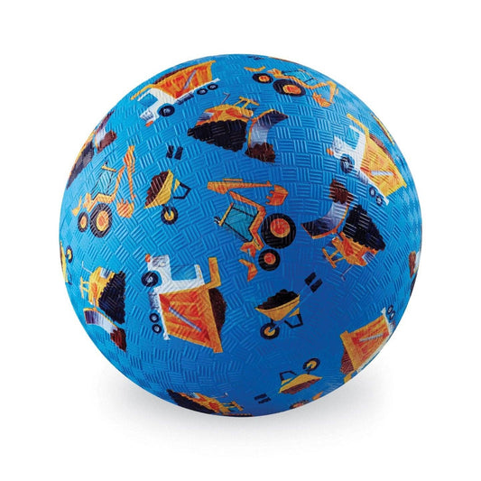 5" Playground Ball - Blue Construction