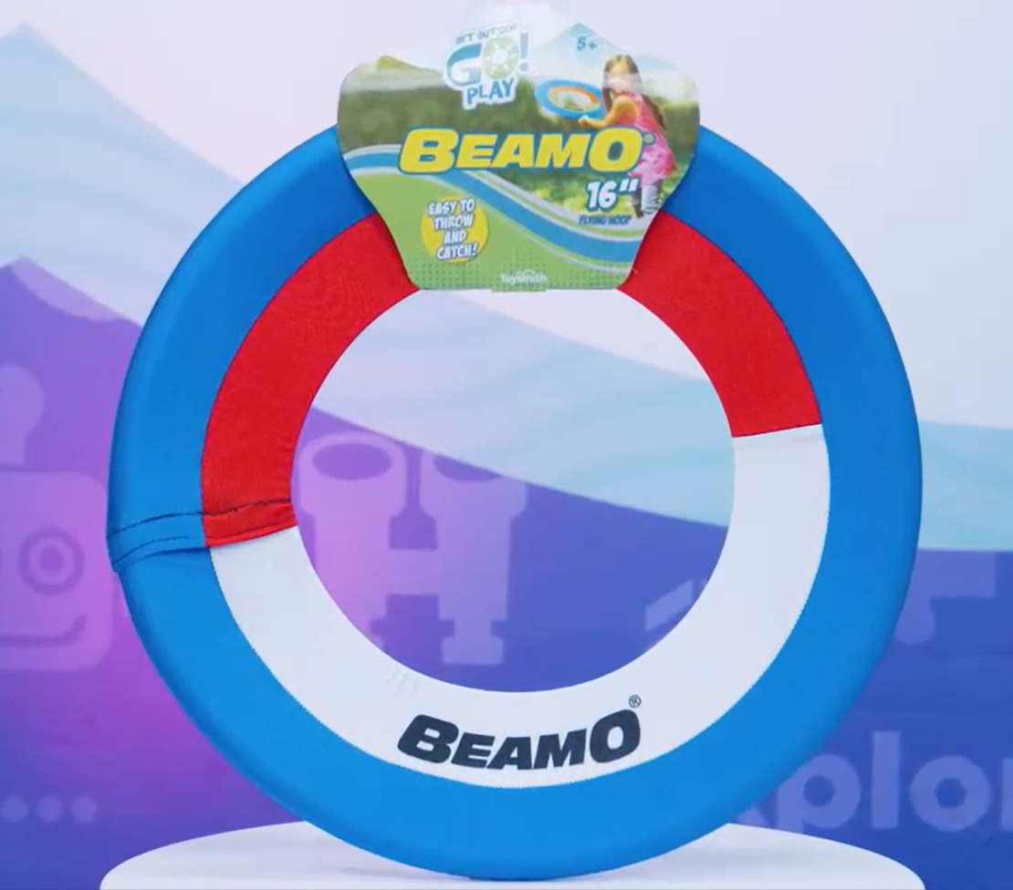 GO™ Mini Beamo Flying Hoop (16-Inch), Throwing Disk