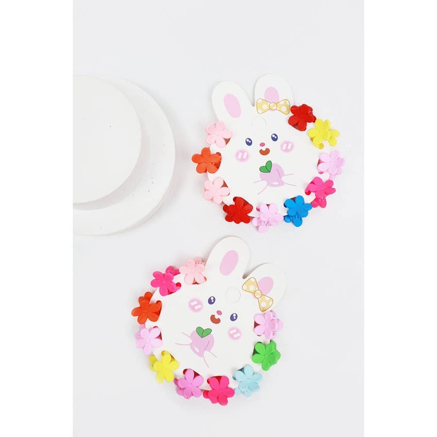 Mini Flower Hair clip Claw Set