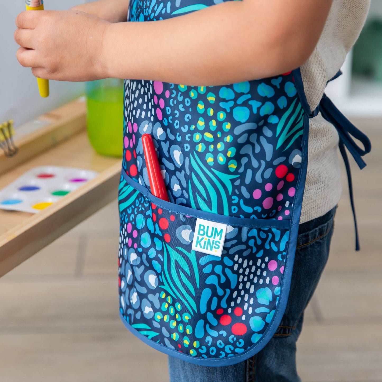 Short-Sleeved Smock: Animal Prints