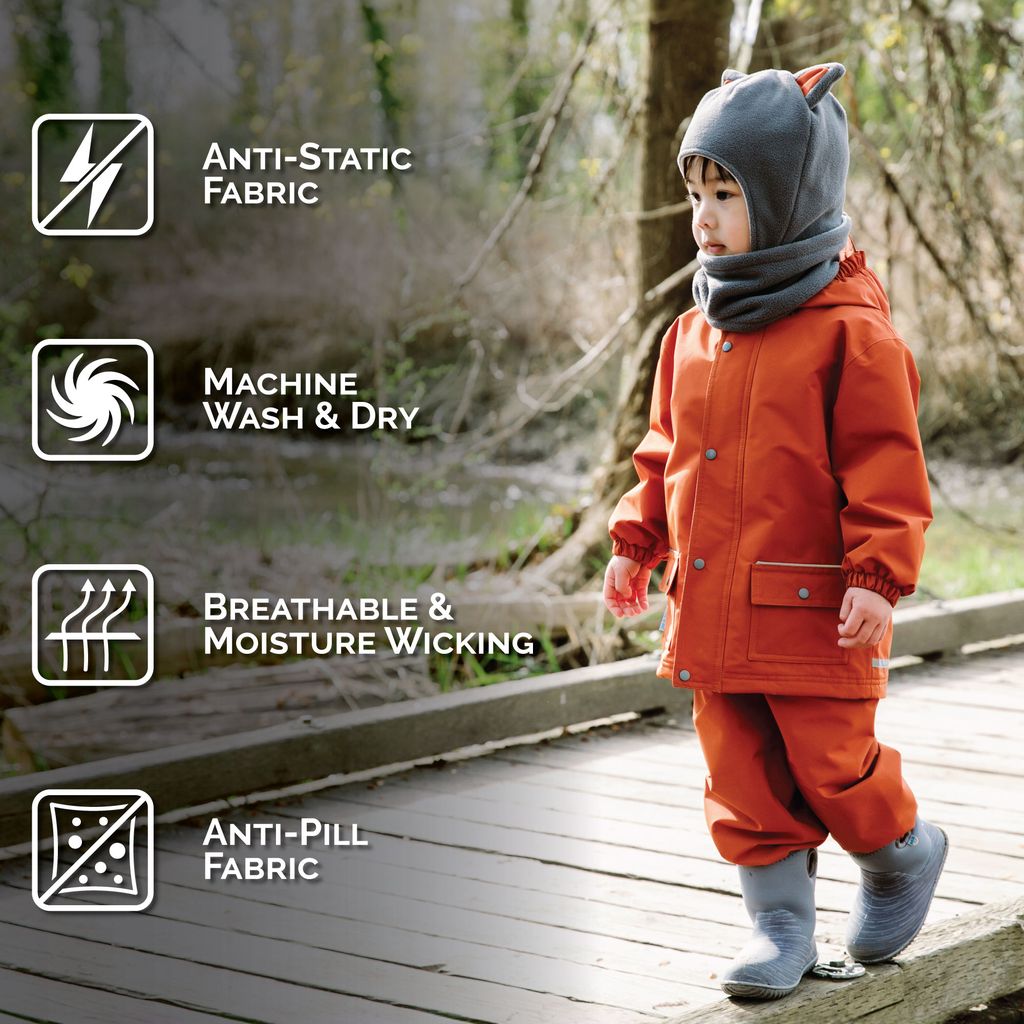 Jan & Jul - Fleece Animal Hat - Grey Fox