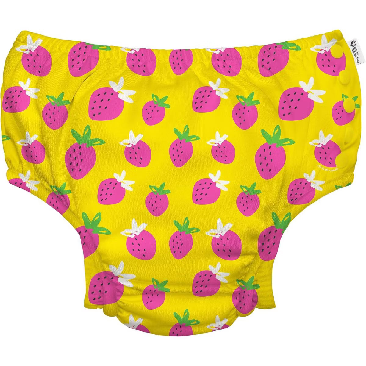 Eco Snap Swim Diaper All-In-One Hi Vis Strawberry