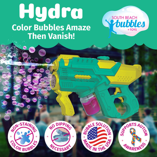 PoppinColorz Hydra 2-in-1 Bubble  Blaster