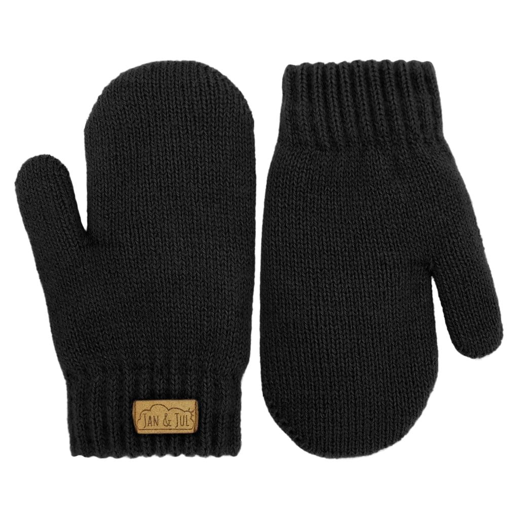 Jan & Jul - Knit Mittens - Black