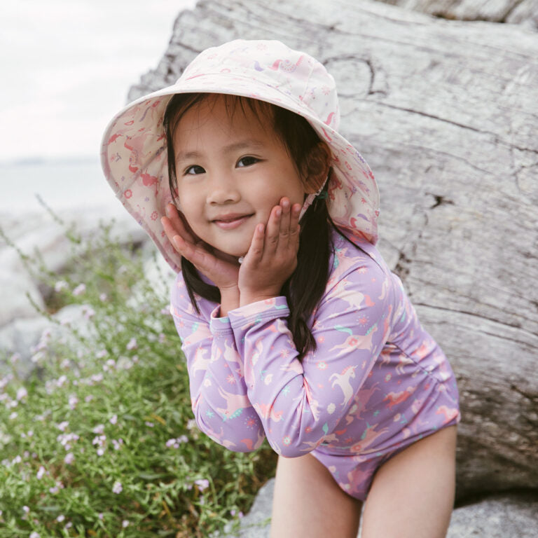 Jan & Jul UV Aqua-Dry Adventure Unicorn self trim Sun Hat
