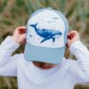 Jan & Jul UV Baseball cap Blue Whale Hat