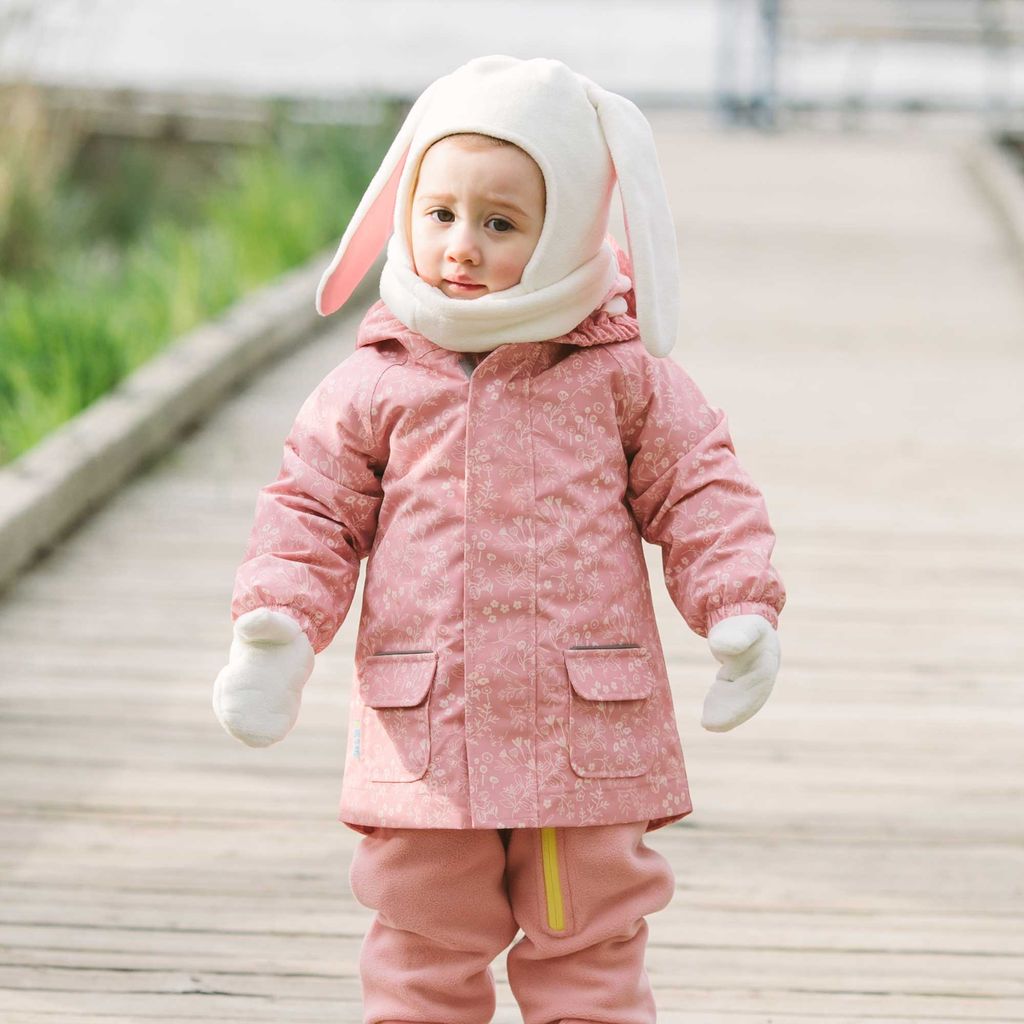 Jan & Jul - Fleece Animal Hat - Cream Bunny