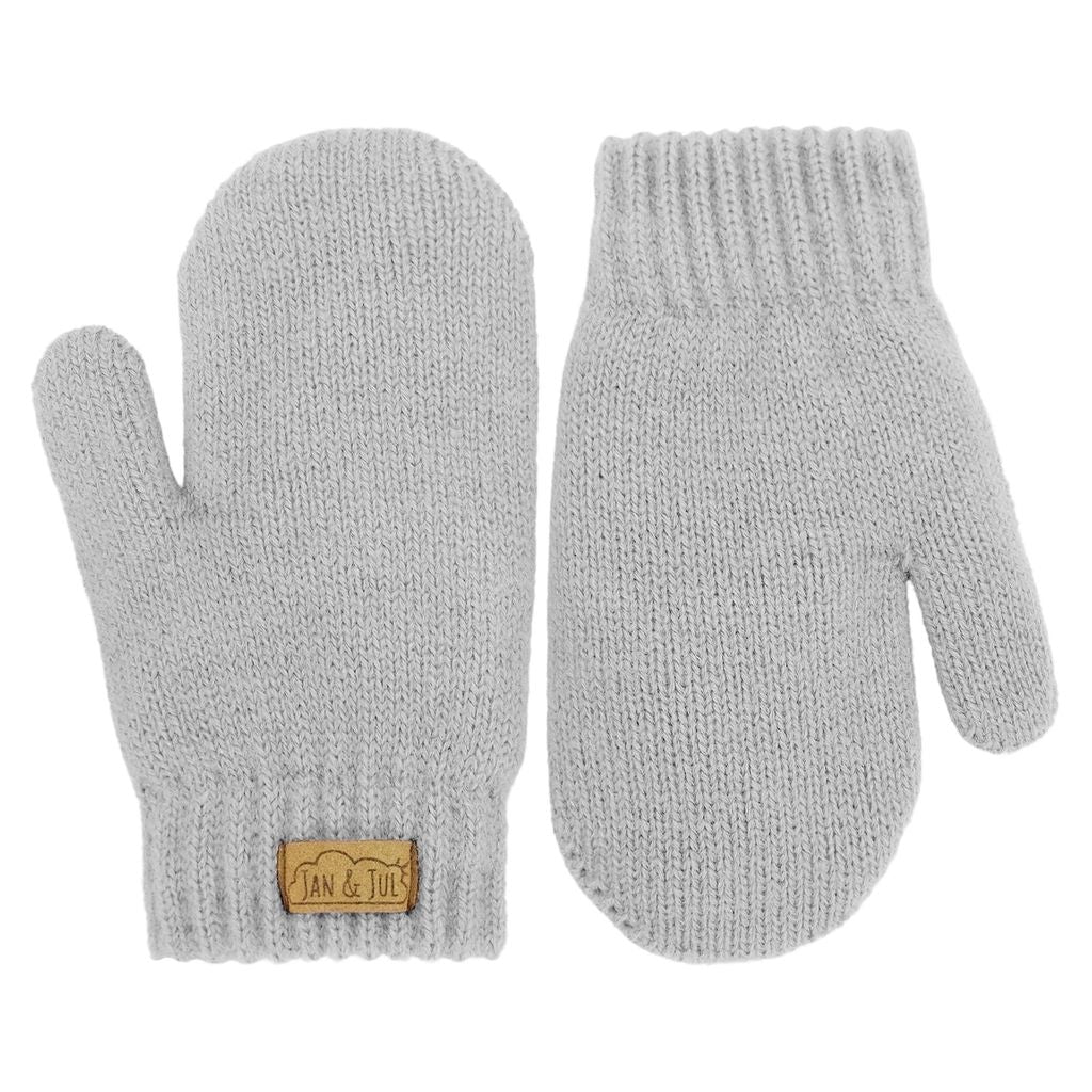 Jan & Jul - Knit Mittens - Grey