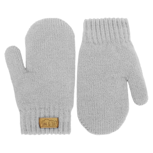Jan & Jul - Knit Mittens - Grey
