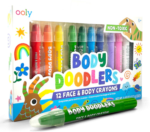 Ooly Body Doodlers 12 Face & Body Crayons
