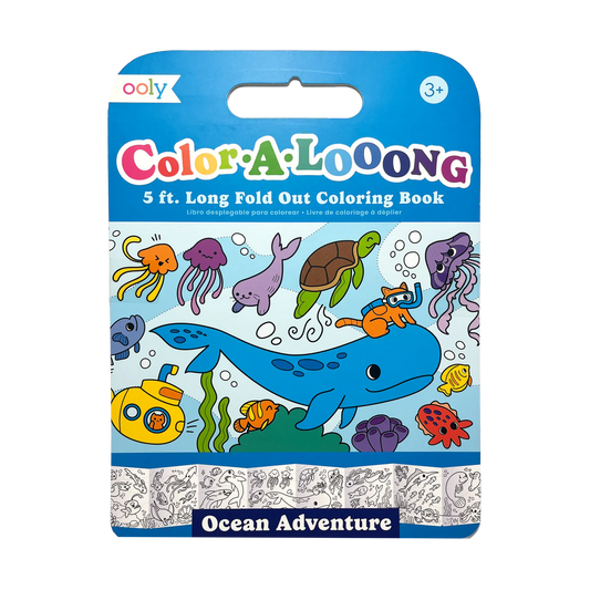 Ooly Color-A-Looong Ocean Adventure 5 ft. Long Fold Out Coloring Book