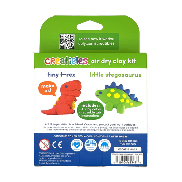 Creatibles Air Dry Clay Kit Dino BFFs