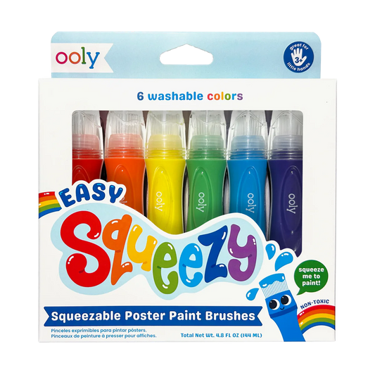 Ooly Easy Squeezy Poster Paint Brushes