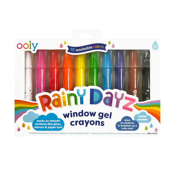 Rainy Dayz Window Gel Crayons