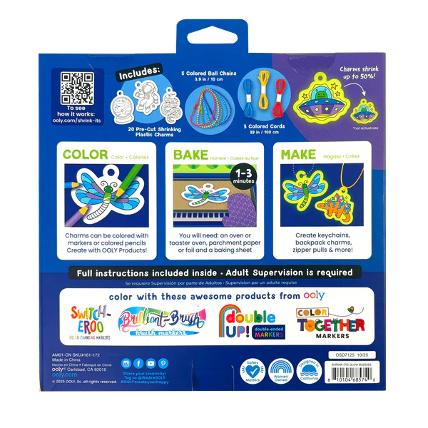 Shrink-Its! Glow Buddies DIY Shrink Art Kit
