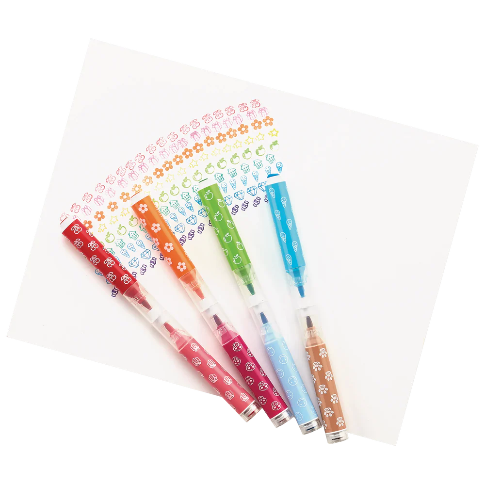 Stampables Double-Ended Brush & Stamp Markers Set of 18