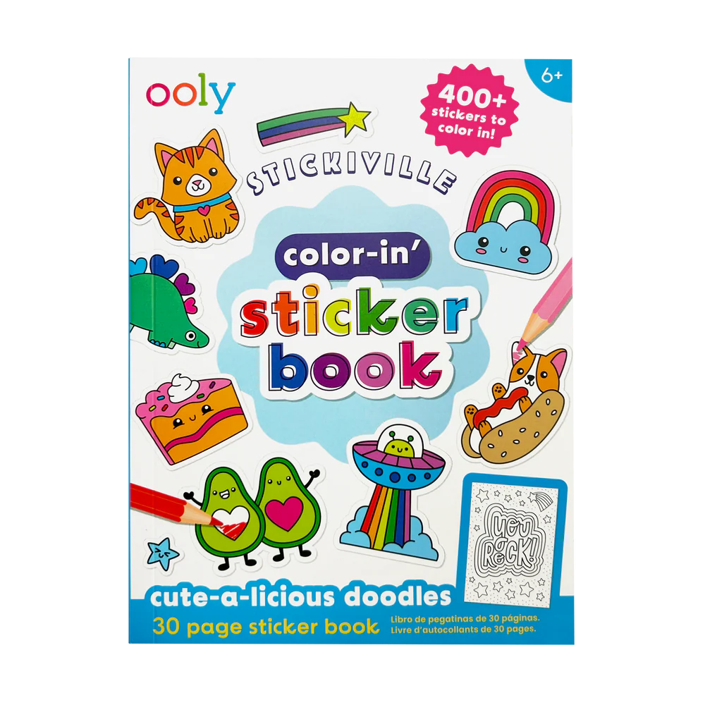 Ooly Color-in' Sticker Book