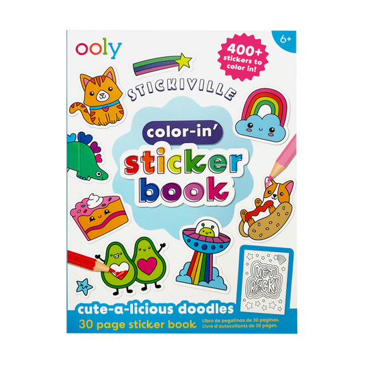 Ooly Color-in' Sticker Book