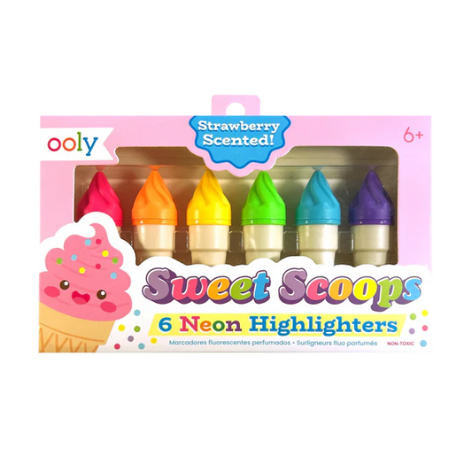 Sweet Scoops Neon Highlighters Set of 6