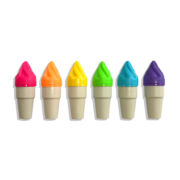 Sweet Scoops Neon Highlighters Set of 6