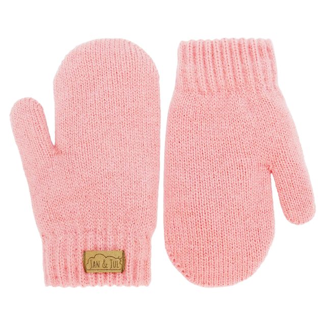Jan & Jul - Knit Mittens - Dusty Pink