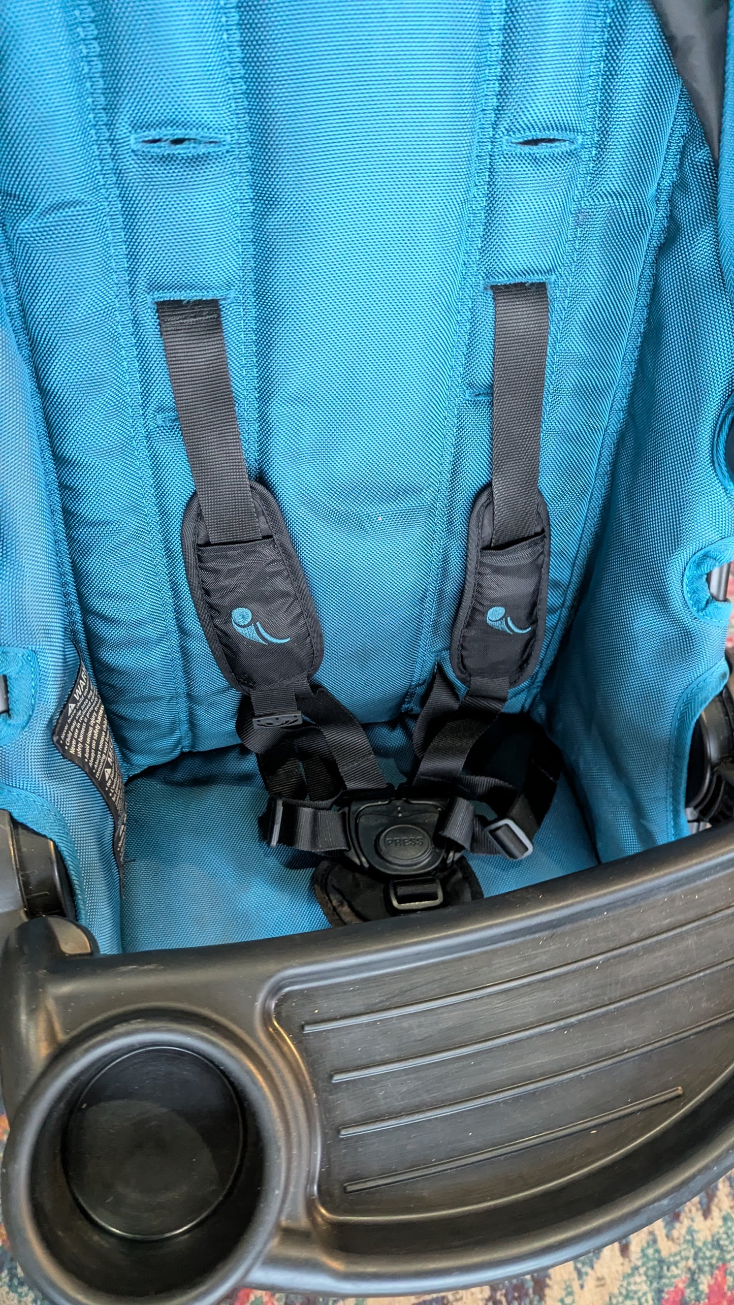 USED in Superb condition! Baby Jogger City Select double stroller Teal