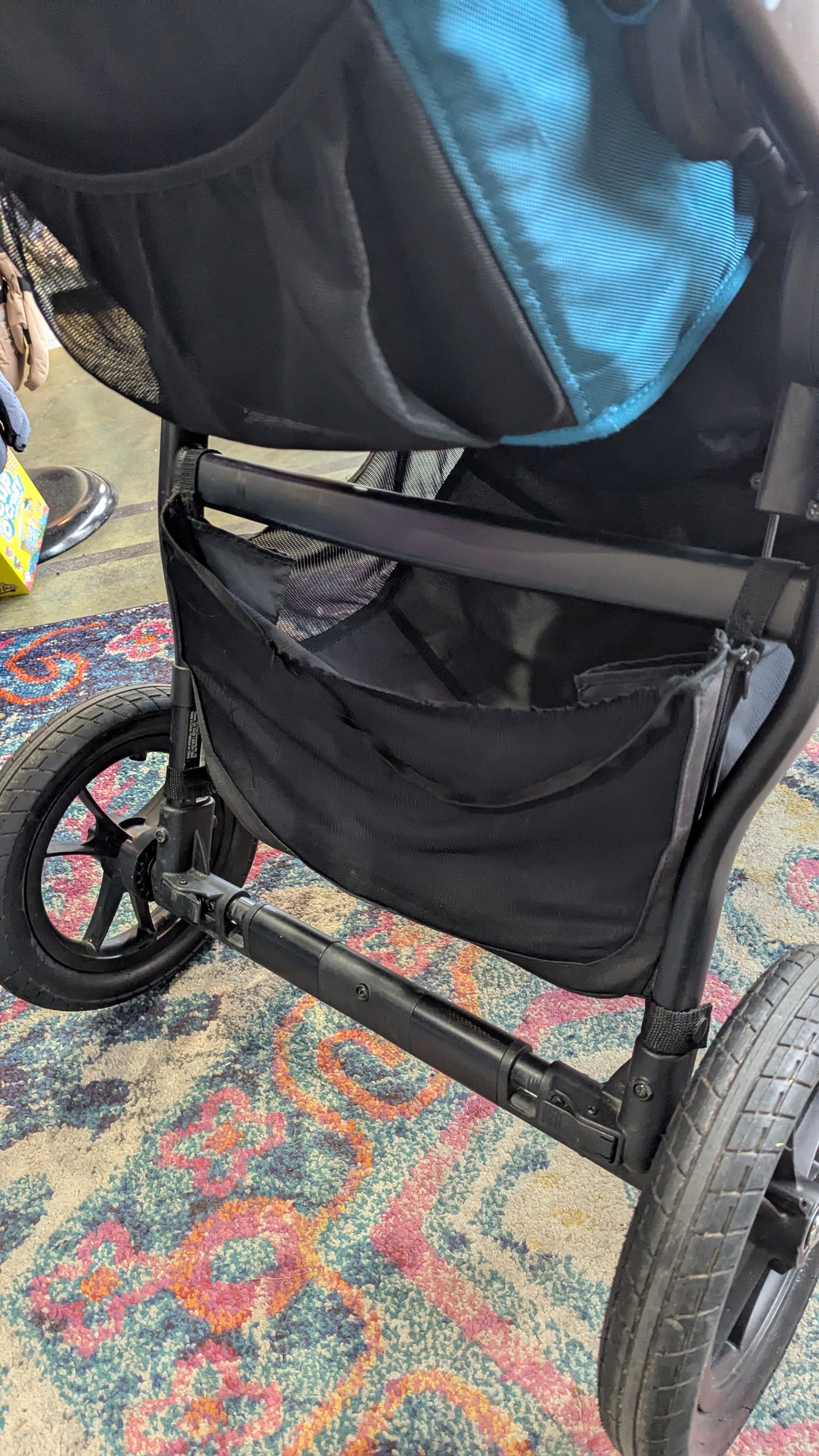 USED in Superb condition! Baby Jogger City Select double stroller Teal