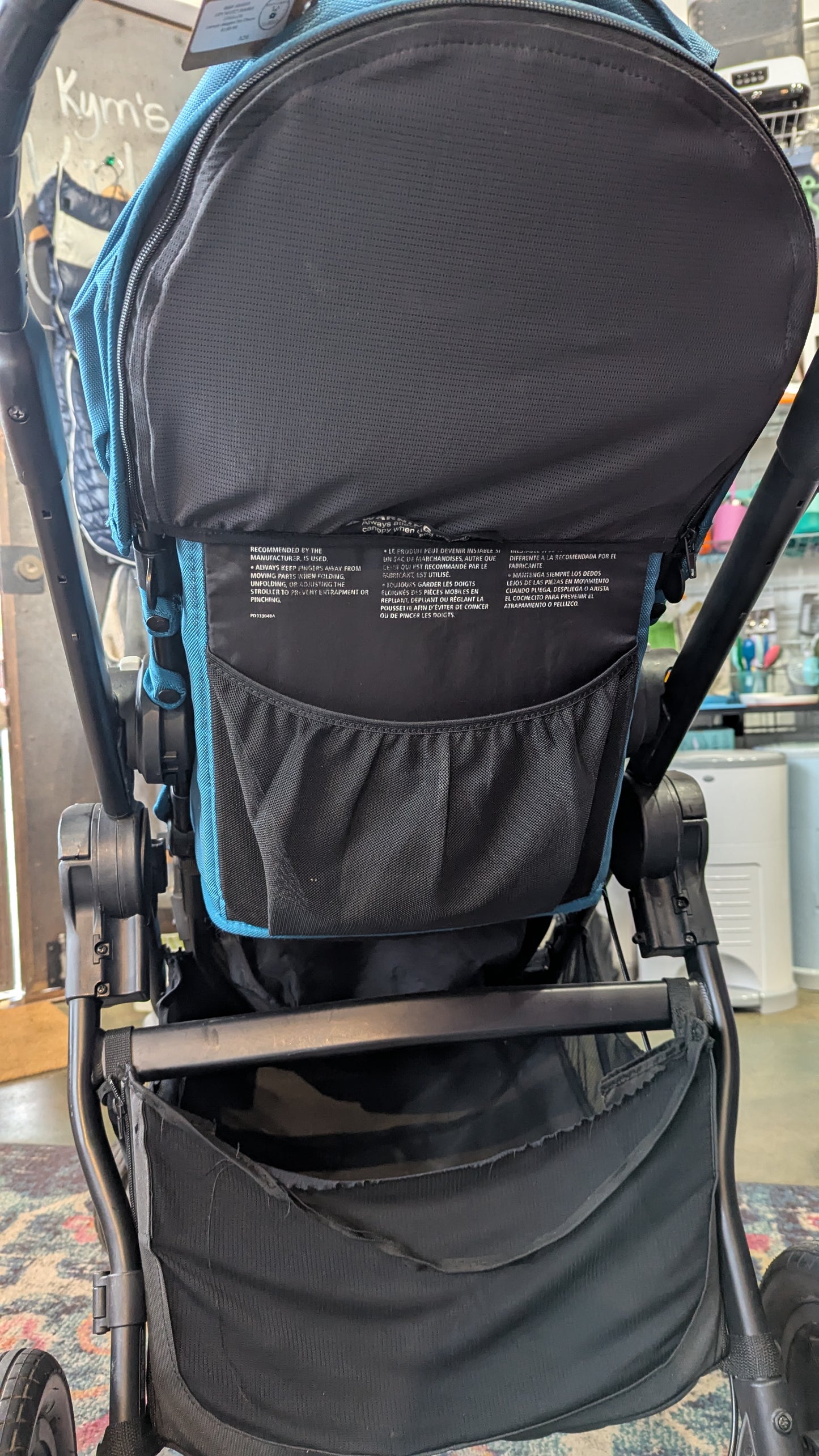 USED in Superb condition! Baby Jogger City Select double stroller Teal
