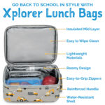 Grey Construction Truck Little Explorer Lunch bag