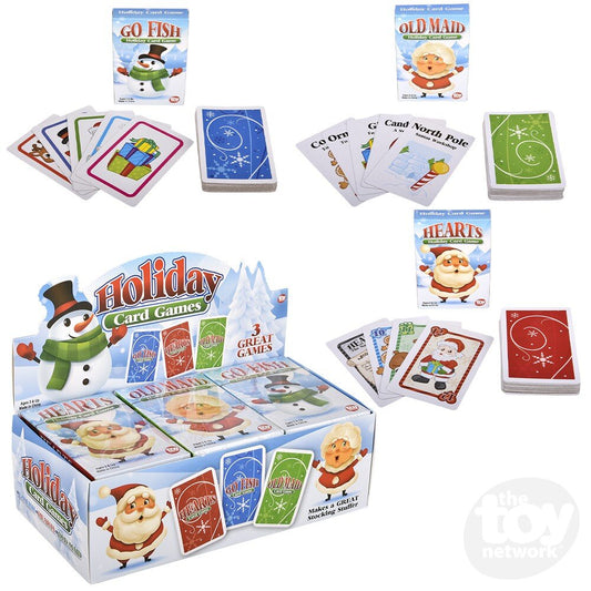 Christmas Playing card games Hearts, Old Maid and Go Fish