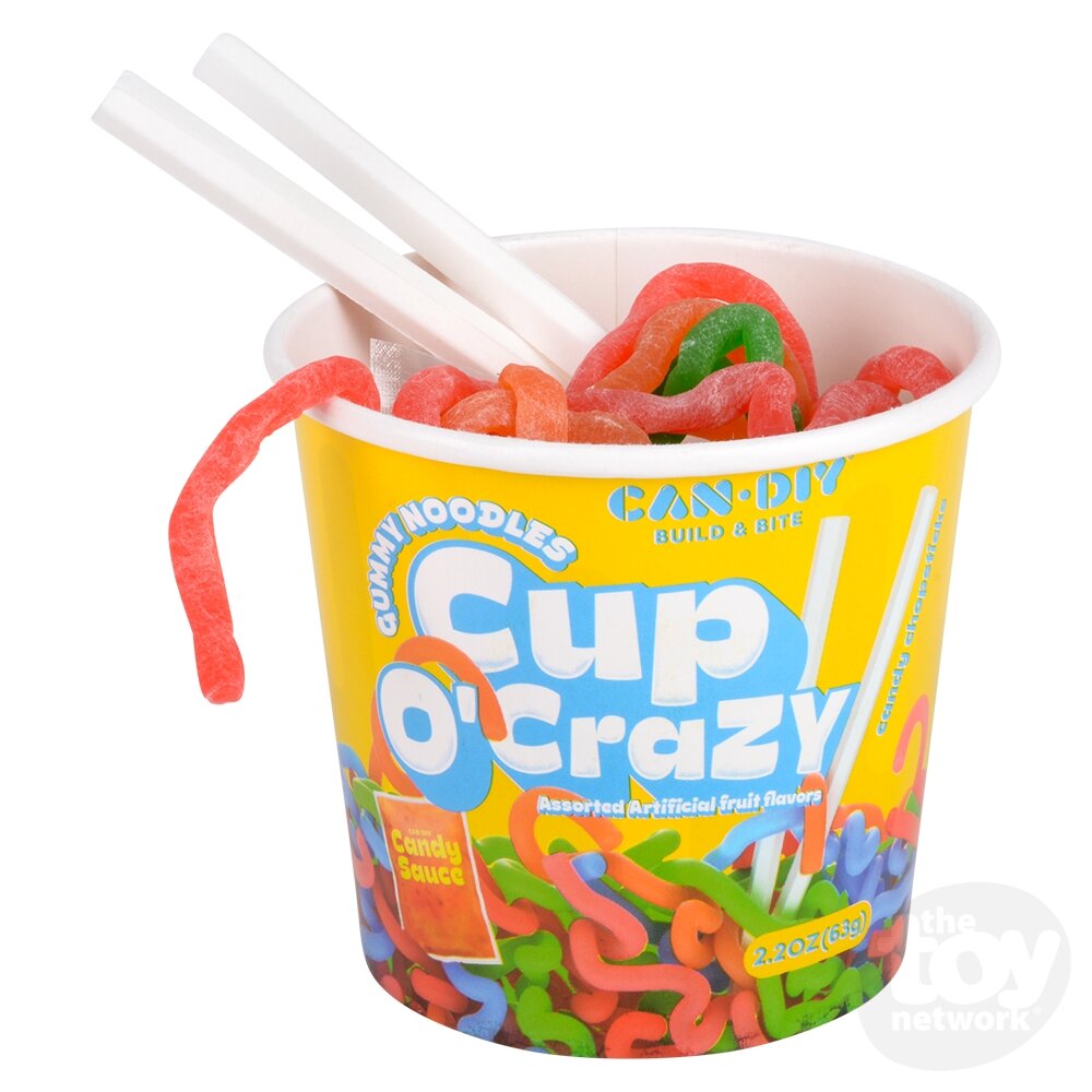 Cup O' Crazy Gummy Noodles