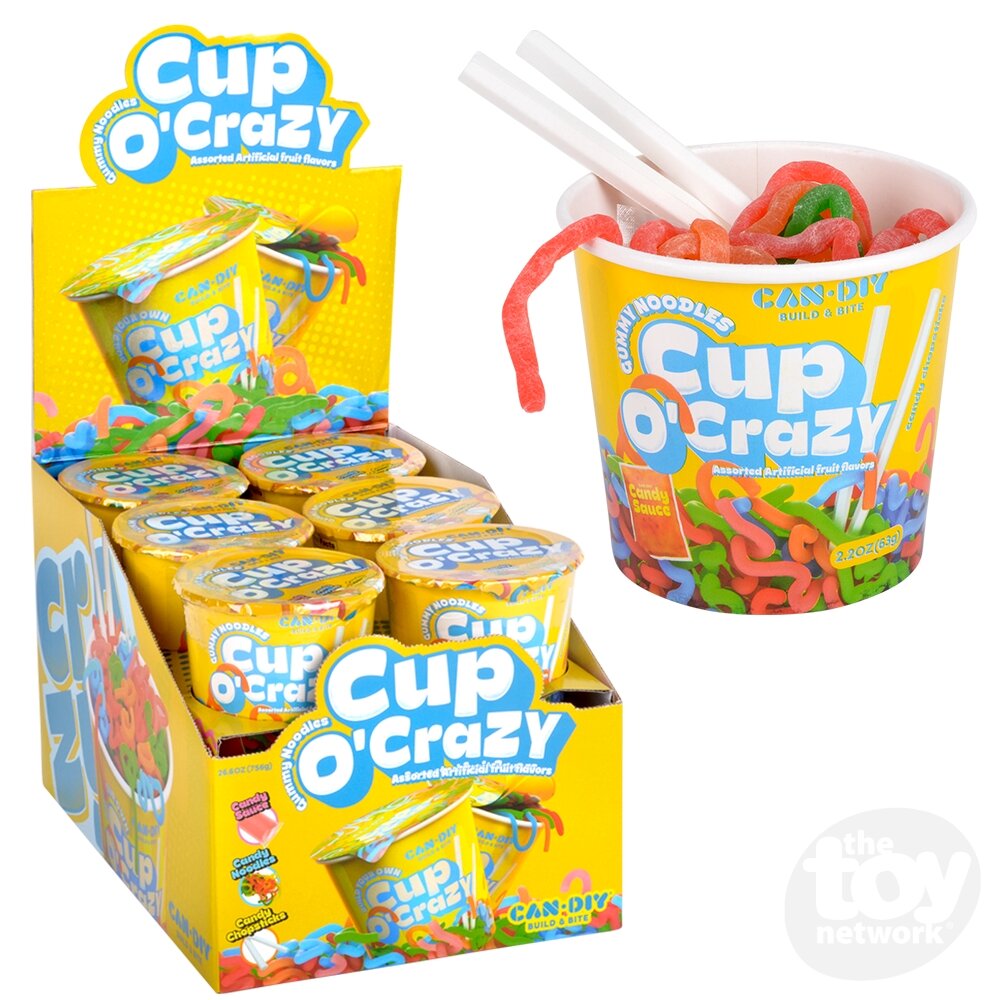 Cup O' Crazy Gummy Noodles