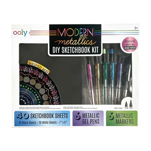 Modern Metallics DIY Sketchbook Kit