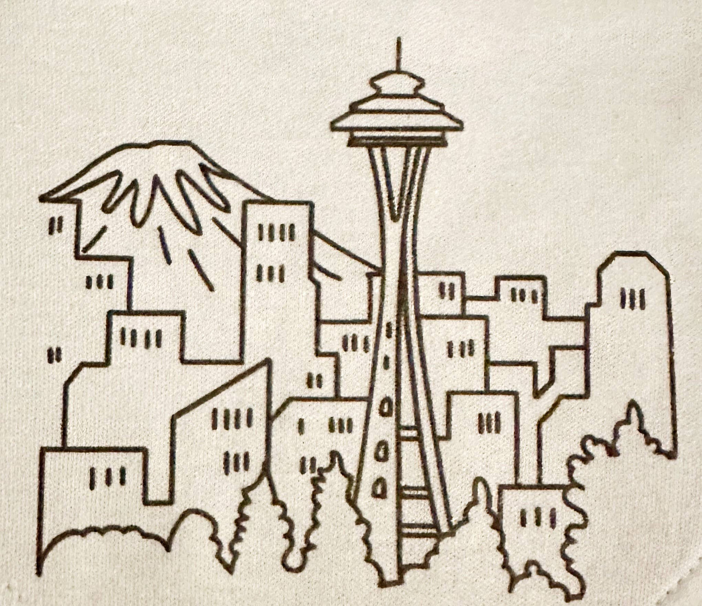 Handkerchief Bib - Seattle / Grey Heather / One size