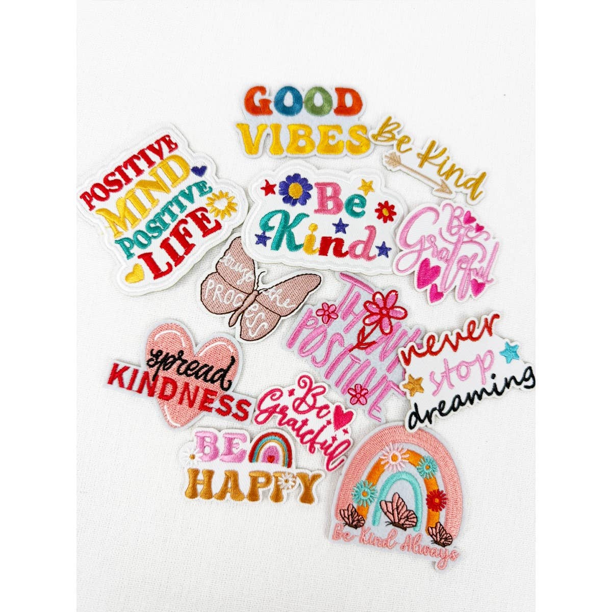 SELF CARE THEME Iron On Embroidered Patches