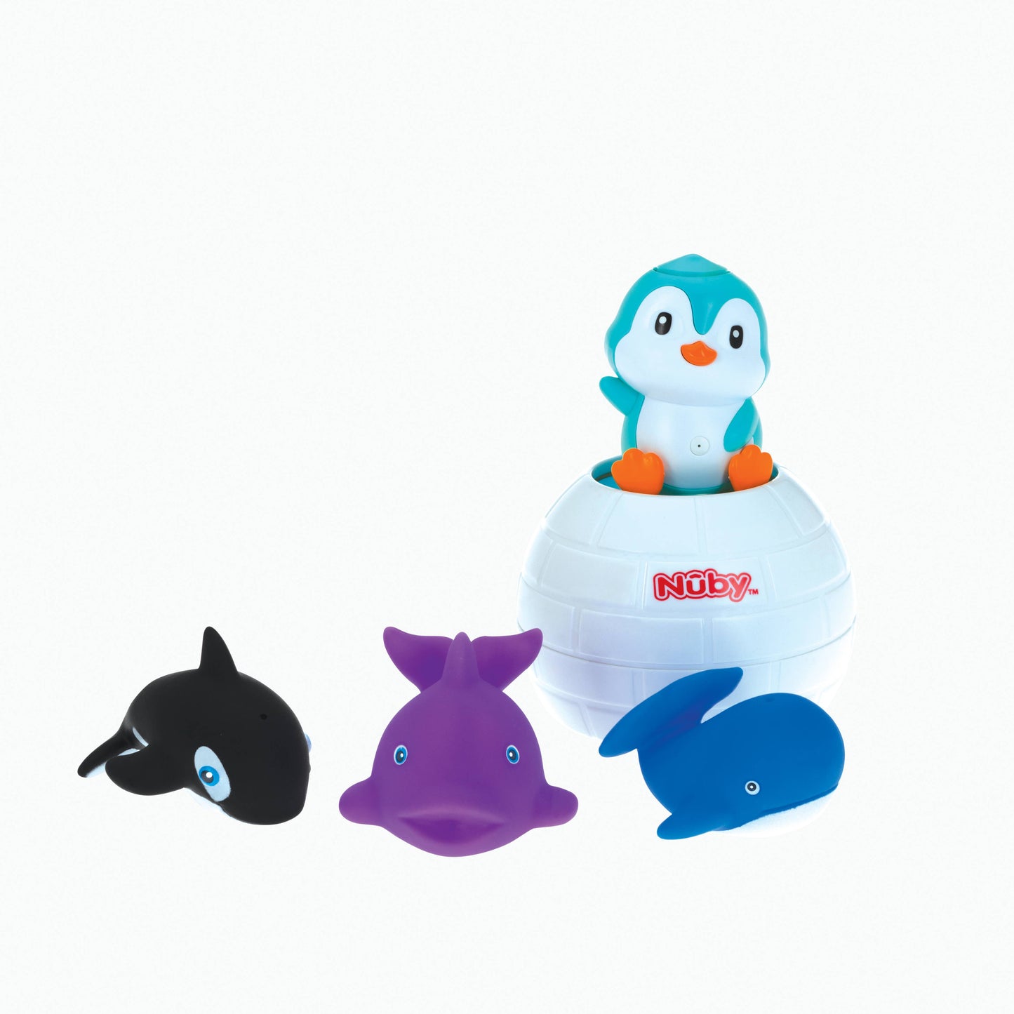Penguin Bath Toys & 4 Squirters