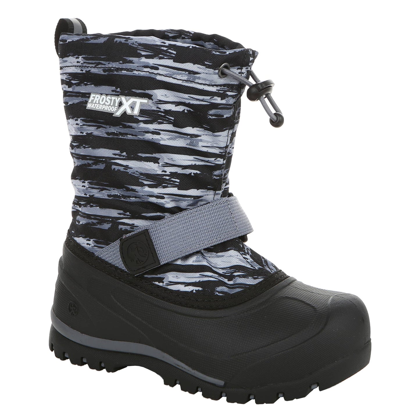 Kid's Frosty XT Waterproof Insulated Winter Snow Boot: Dark Gray/Red / 7 Toddler