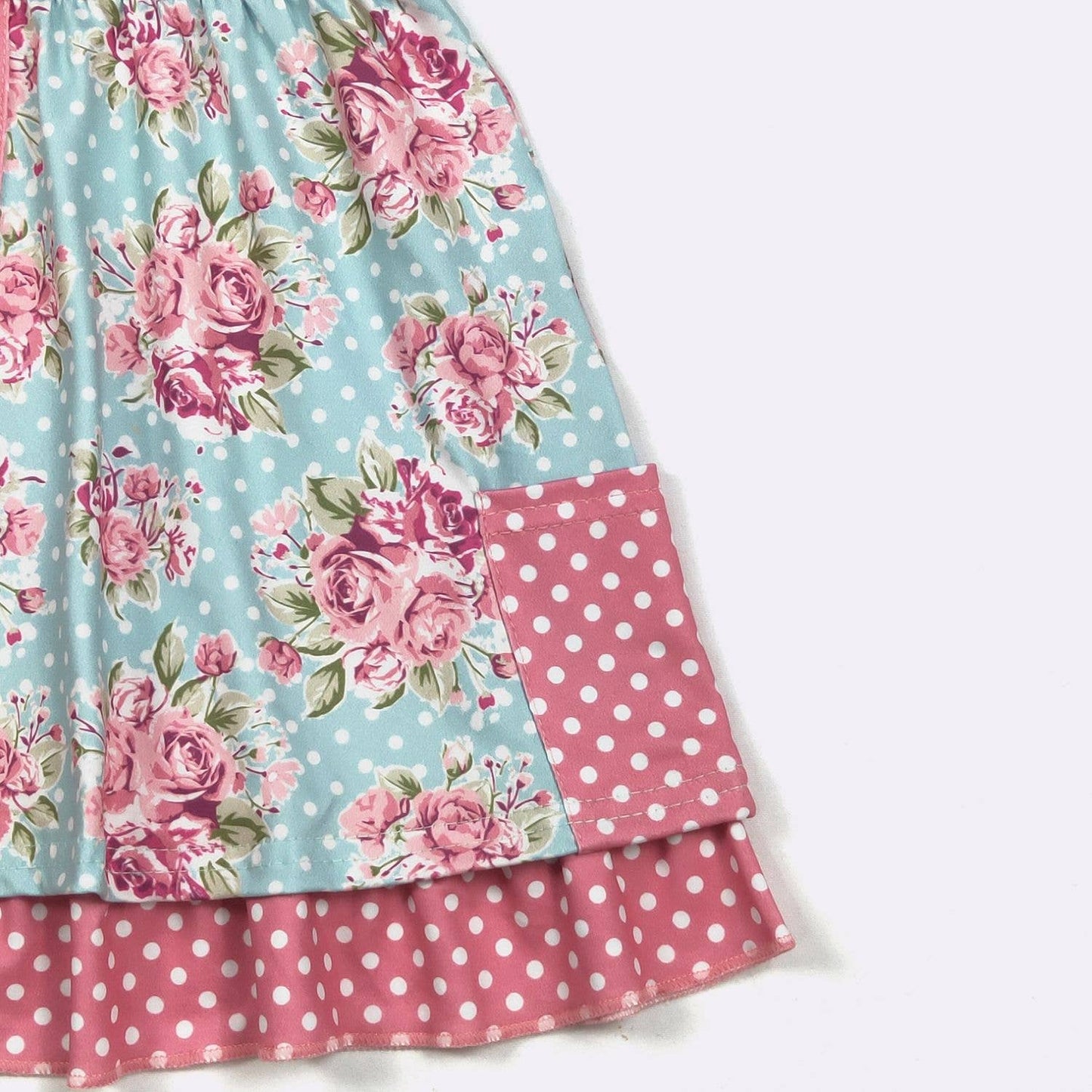 Polka Dot Blossom Girls Dress: 4t
