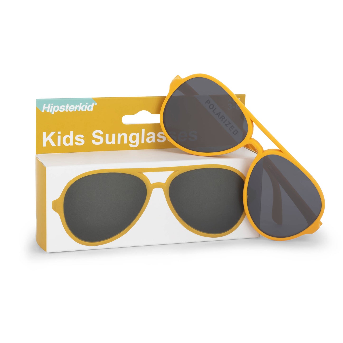 Hipsterkid Baby & Kids Sunglasses – Polarized, UV Protective | Mustard: Kids: 3-6 years