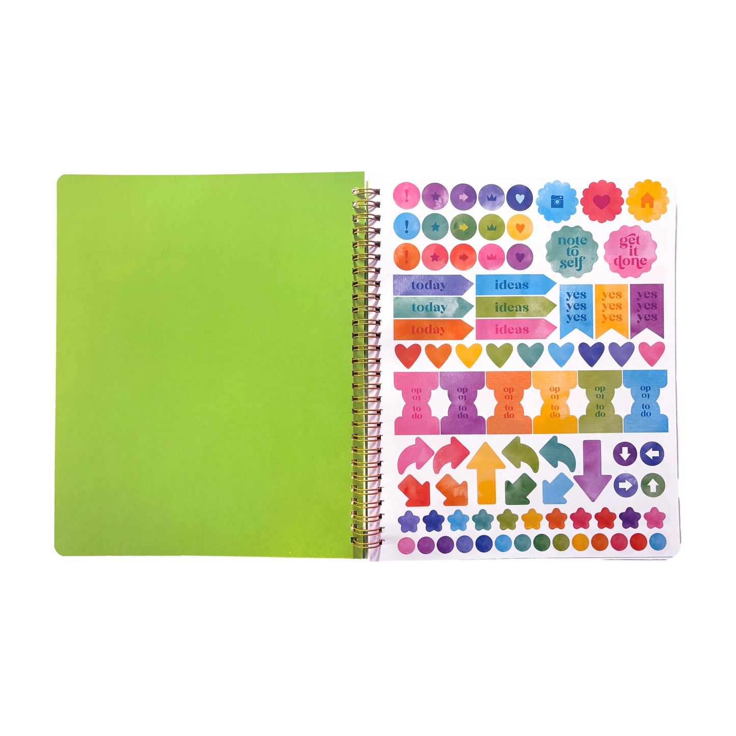 Artful Notes Reverse Coloring Book and Notebook - Wildscape